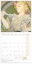 Poznámkový kalendář Alfons Mucha 2025, 30 × 30 cm