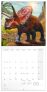 Poznámkový kalendář Dinosauři 2025, 30 × 30 cm