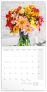 Poznámkový kalendář Květiny 2023, 30 × 30 cm