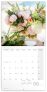 Poznámkový kalendář Květiny 2024, 30 × 30 cm