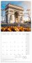 Poznámkový kalendář Paříž 2024, 30 × 30 cm