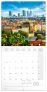 Poznámkový kalendář Praha 2024, 30 × 30 cm