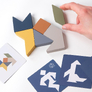 RECENTTOYS Tangram 4 elementy - země