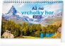 Stolní kalendář Až na vrcholky hor 2022, 23,1 x 14,5 cm