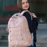 Studentský batoh Baggo Brisk Bubag Pink