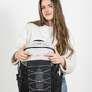 Studentský batoh Baggo Flex White Bee