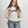 Studentský batoh Baggo Flex White Bee