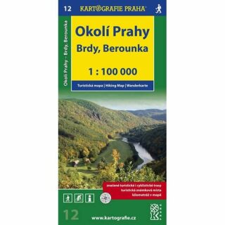 1:100T (12)-Okolí Prahy,Brdy,Berounka (turistická mapa) - neuveden