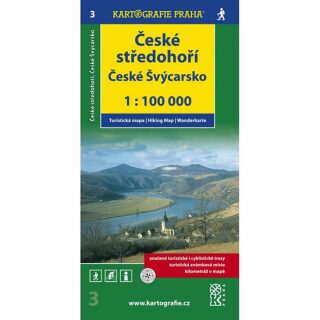 1:100T ( 3)-České středohoří,České Švýcarsko (turistická mapa) - neuveden