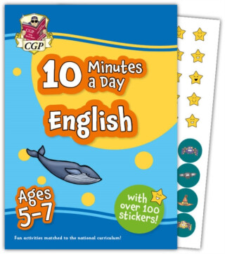10 Minutes a Day English for Ages 5-7 (with over 100 stickers) - CGP Books