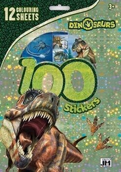 Dinosauři - 100 samolepek s omal. listy - kolektiv autorů