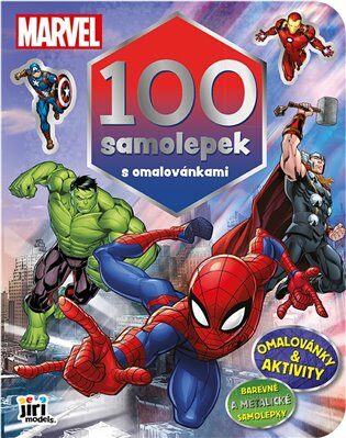 100 samolepek s omalovánkami Marvel - neuveden