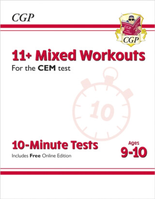 11+ CEM 10-Minute Tests: Mixed Workouts - Ages 9-10 (with Online Edition) - CGP Books