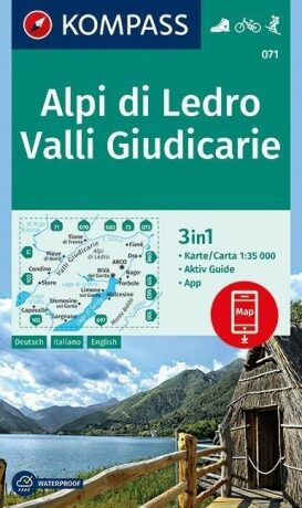 Alpi di Ledro, Valli Giudicarie 1:35 000 / turistická mapa KOMPASS 071 - neuveden