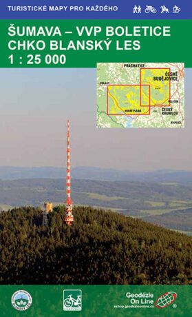 Šumava VVP-Boletice CHKO-Blanský les 1:25 000 (turistická mapa) - neuveden