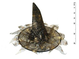 Čarodějnický klobouk s třásněmi  (40 cm) - 