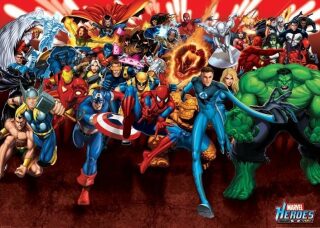 Plakát - Marvel Heroes, attack - 