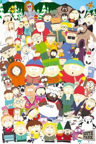 Plakát-South Park - Cast - 