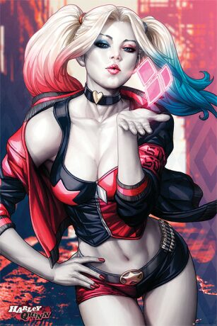 Plakát Batman - Harley Quinn Kiss - 