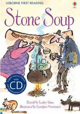 Usborne First 2 - Stone Soup + CD - Lesley Sims