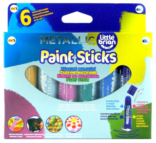 Little Brian Paint Sticks - Metalické barvy 6 ks - neuveden