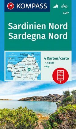 Sardinien Nord, Sardegna Nord 1:50 000 / turistická mapa KOMPASS 2497 - neuveden