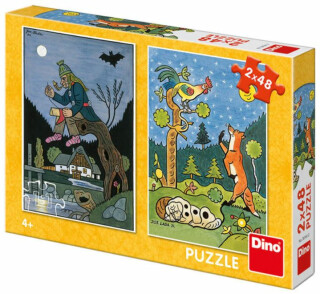 Puzzle Josef Lada - Pohádky - 2x48 dílků - Josef Lada