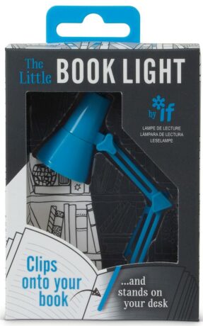 Miniretro světlo na knihu - modré - neuveden