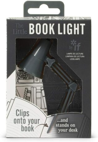 Miniretro světlo na knihu - šedé - neuveden