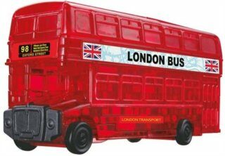 3D Crystal puzzle Londýnský autobus / 53 dílků - neuveden