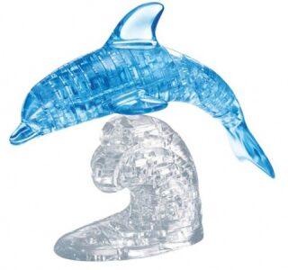 3D Crystal puzzle Skákající delfín / 95 dílků - neuveden