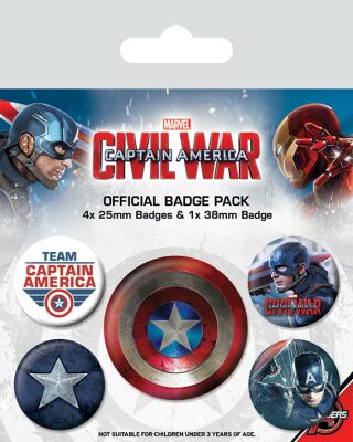 Placky Captain America - Civil War - 