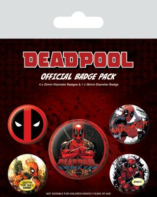 Set odznaků Deadpool - neuveden