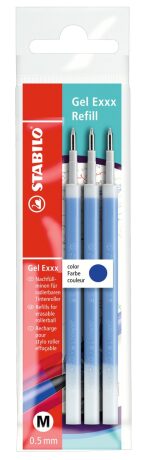 STABILO Gel Exxx Refill modrá 3 ks Eco Pack - neuveden