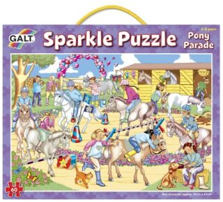 Třpytivé puzzle - koně 2* - 