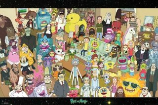 plakát - Rick and Morty - Cast - 