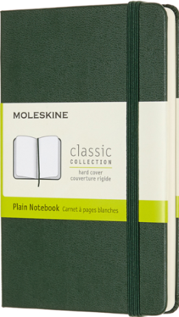 Moleskine - zápisník - čistý, zelený S - neuveden