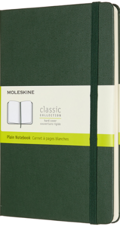 Moleskine - zápisník - čistý, zelený L - neuveden