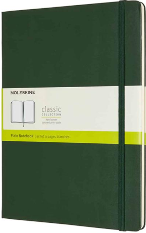 Moleskine - zápisník - čistý, zelený XL - neuveden