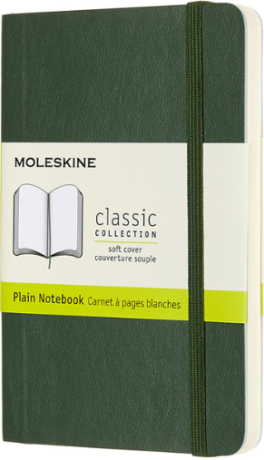 Moleskine - zápisník - čistý, zelený S - neuveden
