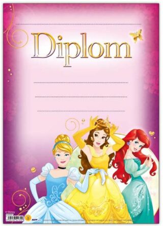 Dětský diplom A4 - Disney Princess - 