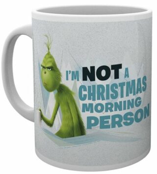 Hrnek Grinch - I'm not a christmas morning person - bílý (300 ml) - 