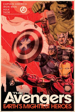 Plakát - Avengers - Golden Age Hero Propaganda - 