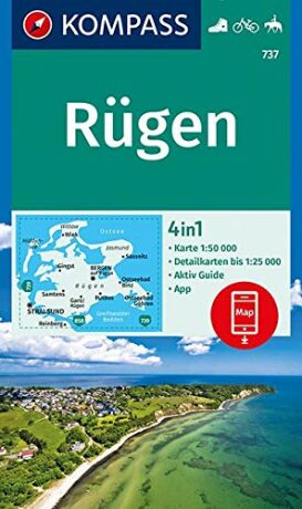 Rügen 1:50 000 / turistická mapa KOMPASS 737 - neuveden