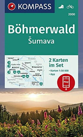 Šumava soubor 2 map 2000 NKOM  1:50 000 - neuveden