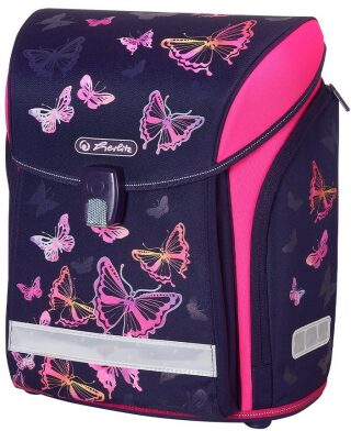 Školní taška Midi - Duhový motýl - 