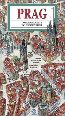 Praha - panoramatická mapa - německy - Tomáš Rygl,Anton Corbijn