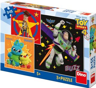 Toy Story 4 - Puzzle 3x55 dílků (Defekt) - neuveden