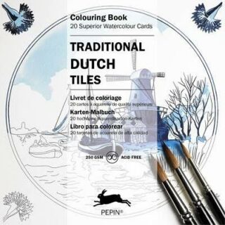 Traditional Dutch Tiles: Colouring Card Book - 