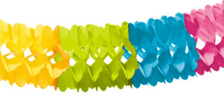 Girlanda 3m Hvězda bar.nehořlavá - 